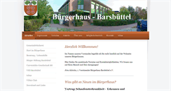 Desktop Screenshot of buergerhaus-barsbuettel.de