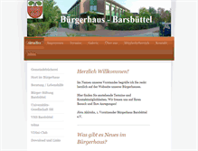 Tablet Screenshot of buergerhaus-barsbuettel.de